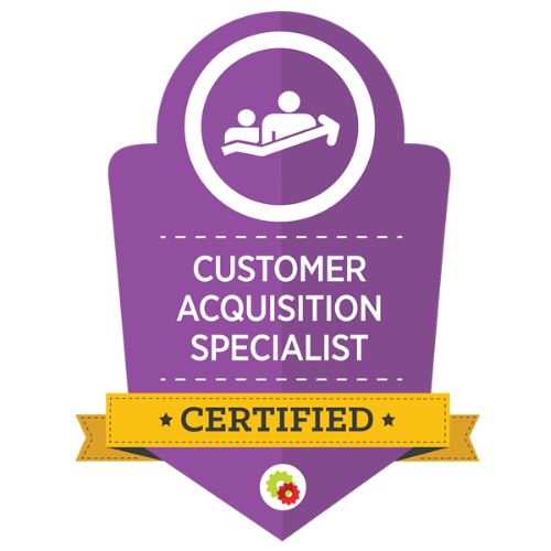 customer aquisation certificate
